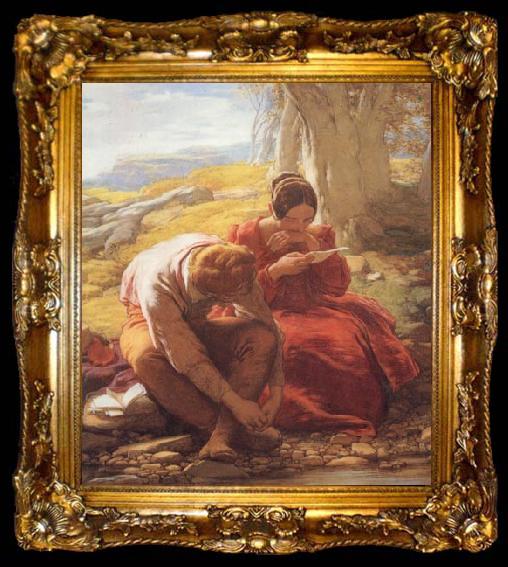 framed  Mulready, William The Sonnet, ta009-2